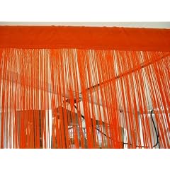 Fadenvorhang Fadenstore Vorhang Orange 2,40m x 0,90m