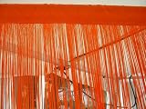 Fadenvorhang Fadenstore Vorhang Orange 2,40m x 0,90m