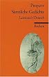 S�mtliche Gedichte: Lat. /Dt.