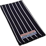IMAGE OF Mahogany French Bistro 100-Percent Cotton 18-Inch By 28-Inch Kitchen Towel, Single, Navy