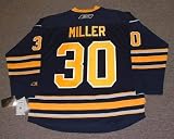 RYAN MILLER Buffalo Sabres REEBOK RBK Premier Alternate Home NHL Hockey Jersey