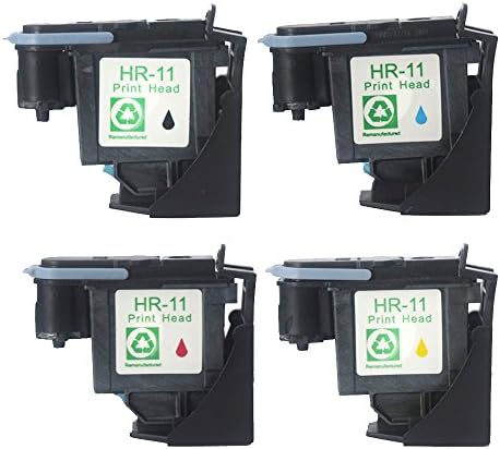 ZHInk Remanufactured HP 11 Printhead 4 Packs (1 Black, 1 Cyan , 1 Magenta, 1 Yellow)