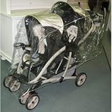 Triplet ( Front to Back ) Stroller Rain and Weather Shield