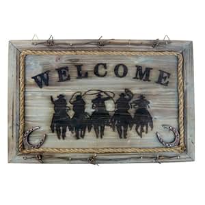 Amazon.com - Wooden Welcome Sign, Western Cowboy Theme, 18-inch - Plaques