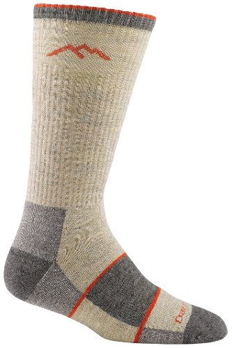 Darn Tough Vermont Men's Merino Wool Boot Full Cushion Socks, Oatmeal, Medium 8-9.5