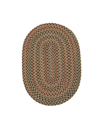 ITM Monticello Indoor/Outdoor Reversible Braided Rug, 7-Feet 4-Inch by 9-Feet 4-Inch, Blue