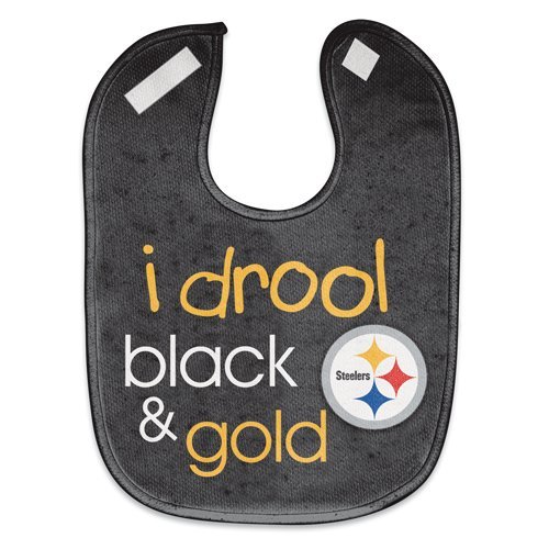 Pittsburgh Steelers NFL Football Full Color Mesh Baby Bibs I Drool