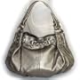 Large Slouchy Hobo Handbag (Pewter Gray)