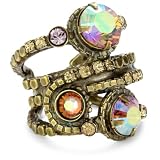 stacked diamond ring Sorrelli Mirage Stacked Circul