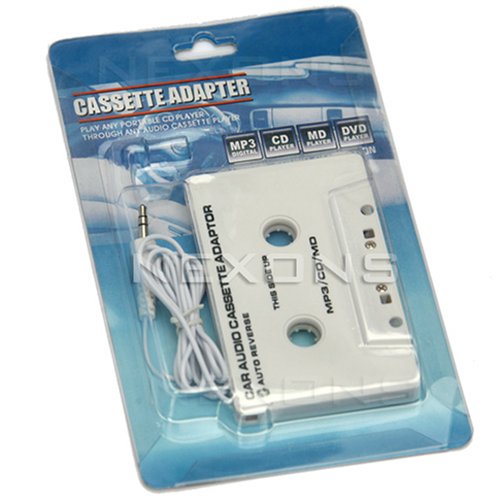 Nexons Car Cassette Adaptor for iPod CD MD MP3 Player - White