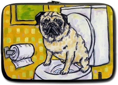 Funny Laptop Bag - Style Cool Pug 15 15.6 inch Laptop Sleeve Bags for Notebook,Macbook Pro,Macbook Air