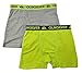 Quiksilver Little Boys' Boxer Brief, Yellow/Gray, Small/6/7 (Pack of 2)