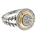 Silver & 14K Yellow Gold 0.33 cttw. Diamond Ring, 7