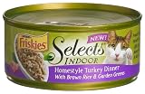 Friskies Selects Indoor Cat Food, Homestyle Turkey Dinner with Brown Rice & Garden Greens, 5.5-Ounce Cans (Pack of 24)
