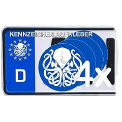 CTHULHU ARKHAM LOVECRAFT NUMMERNSCHILD Aufkleber Autoaufkleber 4er Set