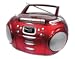 Tamashi DX B18R CD-/MP3-Radiorekorder (Kassettendeck ,USB 2.0) rot