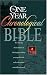 Book cover of The One Year Chronological Bible, NLT.