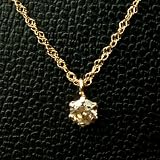 ダイヤモンド一粒ネックレス 0.1ct K10ピンクゴールド ピンクゴールド ネックレス