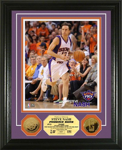 Steve Nash Phoenix Suns 24KT Gold Coin Photo Mint