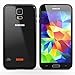 Samsung Galaxy S5 Case - Thin Bumper Transparent Cover for Men with Screen Protector
