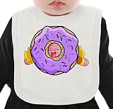 Super Hero With Huge Donut ネクタイを有する有機ビブ Medium