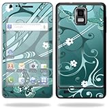 Protective Vinyl Skin Decal for Samsung Infuse 4G Cell Phone i997 AT&T - Butterfly Blues