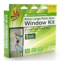 Duck Brand 1297119 84-by-120-Inch Shrink Film Patio Door Kit