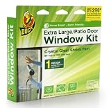 Duck Brand 1297119 84-by-120-Inch Shrink Film Patio Door Kit