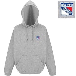 New York Rangers NHL "Goalie" Pullover Hooded Sweatshirt (Gray)
