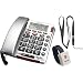 Audioline - Audioline BIGTEL 50 Alarm Plus - Telefon mit Schnur - Silber