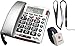 Audioline - Audioline BIGTEL 50 Alarm Plus - Telefon mit Schnur - Silber