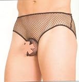 Men's Sexy Fishnet Brief With Open Sheath (MB32)