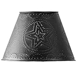 Black Star Punched Tin 6" Lamp Shade