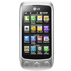 LG GS500 Cookie Plus Smartphone (7.62 cm(3 Zoll) Touchscreen, 3.5mm Klinkenanschluss) white-silver
