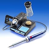 X-TRONIC 3000 SERIES - MODEL #3010-XTS VARIABLE POWER 70 WATT SOLDERING STATION WITH EXTRA HEATING ELEMENT AND SPONGE, BRASS SOLDERING TIP CLEANER INCLUDED WITH A SUPPLY OF FLUX IN THE BOTTOM OF THE CAN
