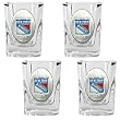 New York Rangers NHL 4pc Square Shot Glass Set by Great American Products