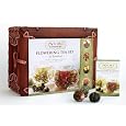 Save on Numi Organic Tea Flowering Gift Set in Handcrafted Mahogany Bamboo Chest: Glass Teapot & 6 Flowering Tea Blossoms