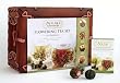 Numi Organic Tea Flowering Gift Set in Handcrafted Mahogany Bamboo Chest: Glass Teapot & 6 Flowering Tea Blossoms