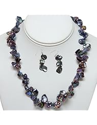 18" Freshwater Pearl Necklace With 11mm Lobster Claps & Earring Set
