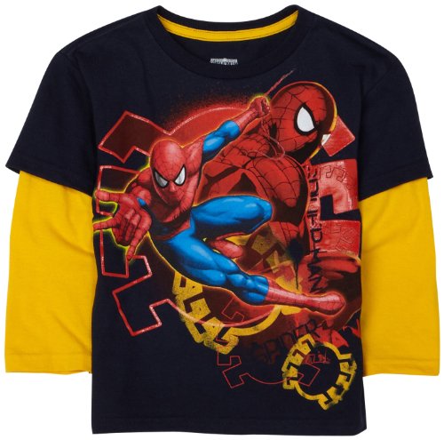 Spiderman Boys 4-7 Spiderm 2-Fer Tee