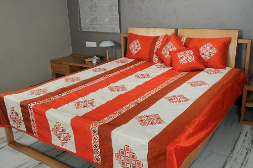 Imagen 3 de Colcha Matrimonial con fundas de almohadas y fundas de cojines Tamaño 92 x 108 pulgadas