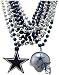NFL Dallas Cowboys Team Medallion, Mini-Helmet and Mardi-Gras Bead Set
