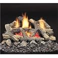 Monessen 24 Inch Aged Hickory Vent Free Propane Gas Log Set - Millivolt On/Off Remote Ready