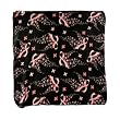 Brisco PFB927 50 x 60 Inch Breast Cancer Awareness Soft Polar Fleece Blanket - Black with Pink Ribbons