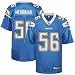San Diego Charger Jerseys : Reebok NFL Equipment San Diego Charger #56 Shawne Merriman Light Blue Replica Football Jersey