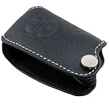 EricTM Auto Genuine Leather Toyota SmartKey Chains Case Black