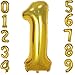 Tellpet Gold Number 1 Balloon, 40 Inch