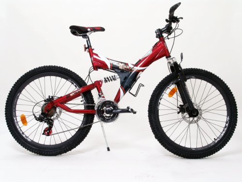 Fully MTB Mountainbike vollgefedert G-Acid rot 161B