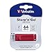 Verbatim 64GB Store 'n' Go USB Flash Drive - PC / Mac Compatible - Red