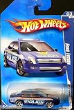 Hot Wheels 2009 Ford Fusion BLUE HW City Works Police 3.10 #109